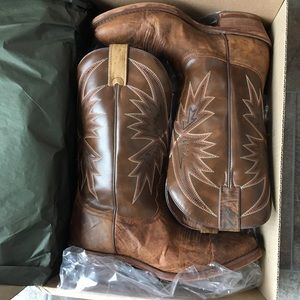 Leather western boots